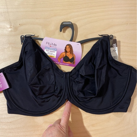 Fruit of the Loom “Fit for Me” Unlined Underwire Bra 42 DDDD (JK) — *USED* - Picture 4 of 11